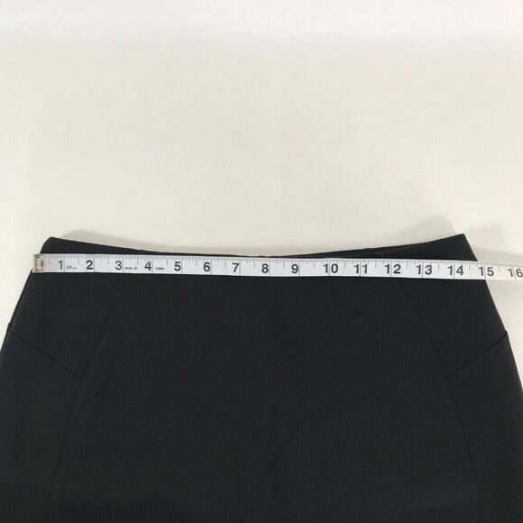 New York & Company Pencil Skirt Women's Size 6 Black Stretch Zip Pleat Career - Picture 6 of 10